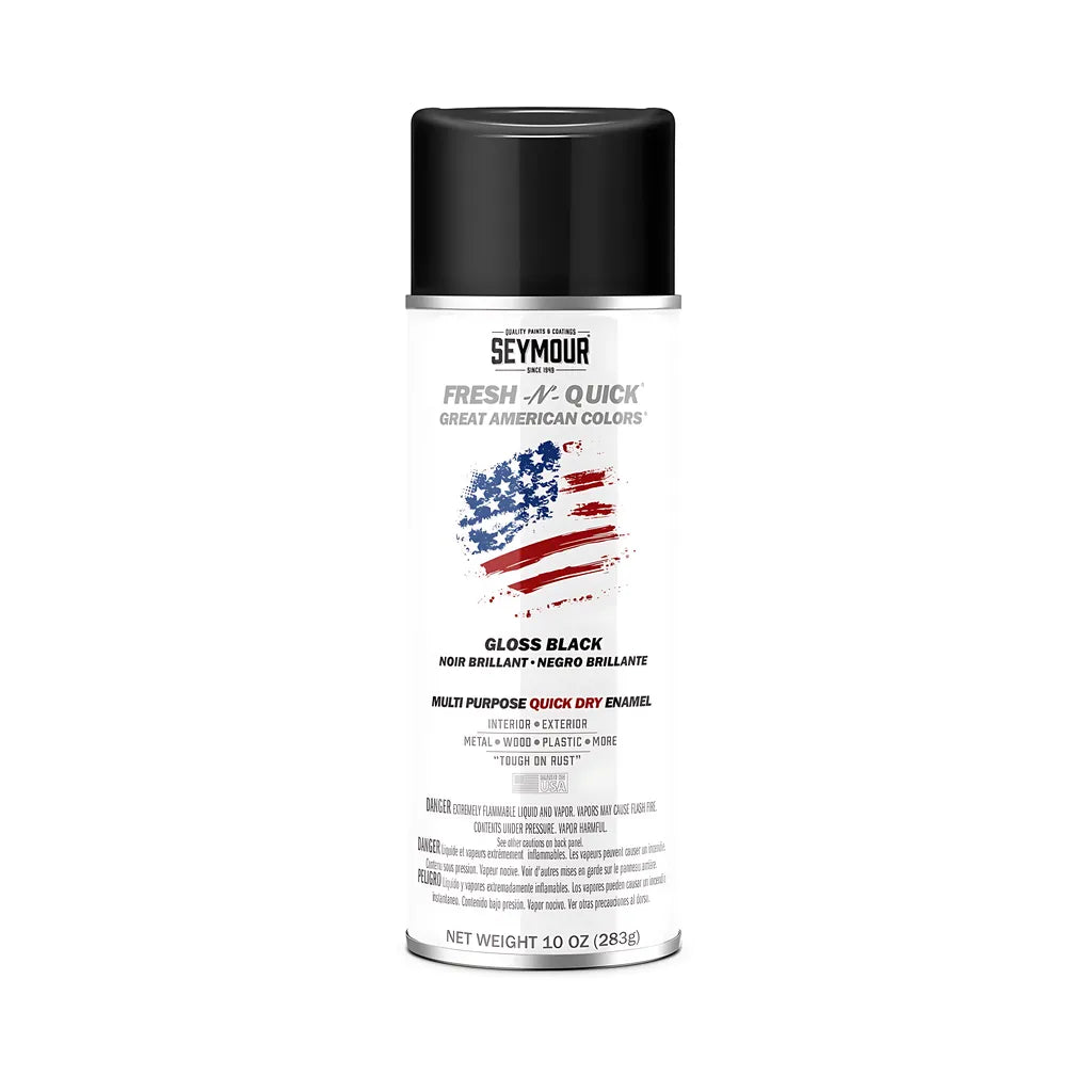 Fresh-N-Quick Voc Compliant Gloss Black 16 Oz Can-0000110003-559