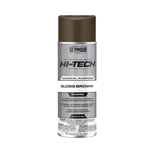 Hi-Tech Enamel Gloss Brown 16 Oz Can-0000160130-593