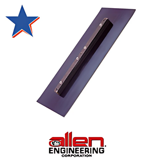 ALLEN 6" X 18" BLUE FINISHING TROWEL BLADE FOR FINISHING CONCRETE. - 015695A-4