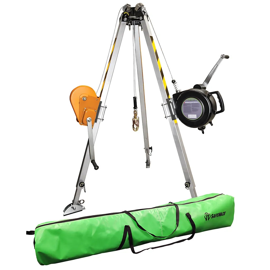 7' Adjustable Tripod Kit, 65' Material Winch, 65' 3-Way 019-11003-7432