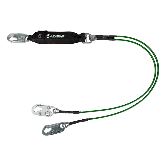 Leading Edge 6' Energy Absorbing Lanyard: Dual Leg, Snap Hooks 019-2012-6740