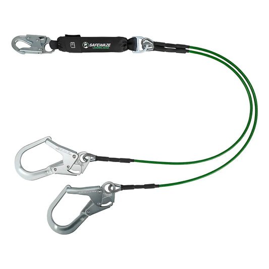 Leading Edge 6' Energy Absorbing Lanyard: Dual Leg, Rebar Hooks 019-2014-6741