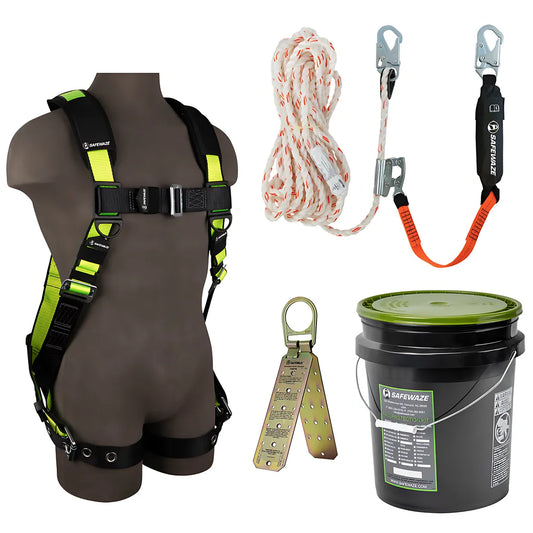 Pro Bucket Roof Kit: Fs185-2X  Harness, 018-7005 Vll, Fs870 Anchor 019-3026-7520