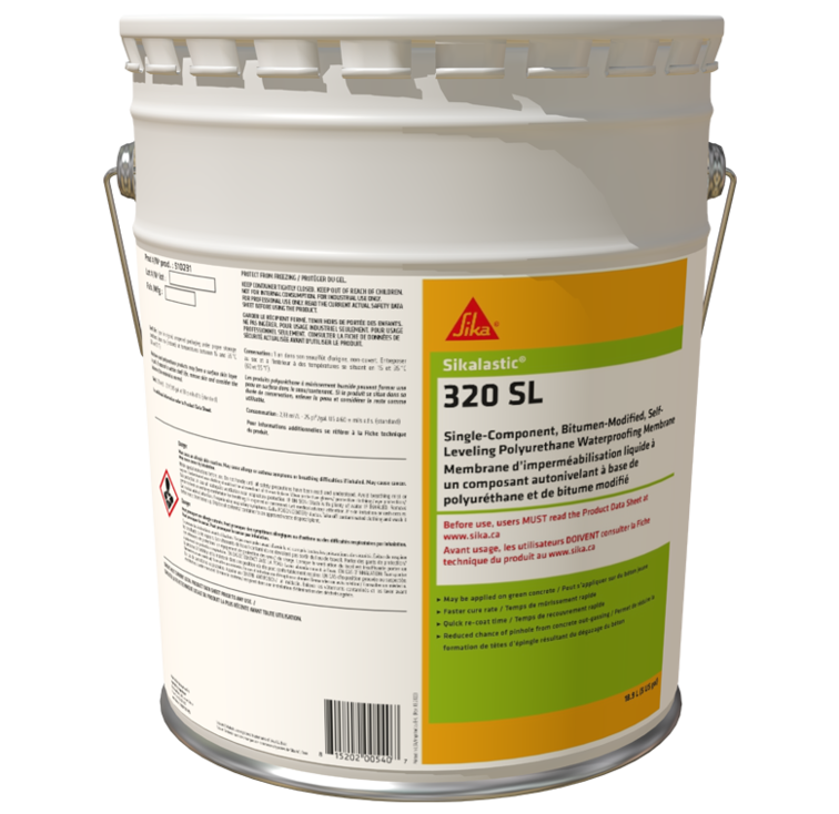 Sikalastic 320 SL - One component, self-leveling, bitumen modified waterproofing membrane