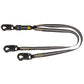 Arc Flash 6' Energy Absorbing Lanyard: Aramid, Dual Leg, Dielectric Snap Hooks 020-2040-6745