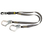 Arc Flash 6' Energy Absorbing Lanyard: Aramid, Dual Leg, Alu Rebar Hooks 020-2041-6749