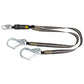 Arc Flash 6' Energy Absorbing Lanyard: Aramid, Dual Leg, Rebar Hooks 020-2042-6754