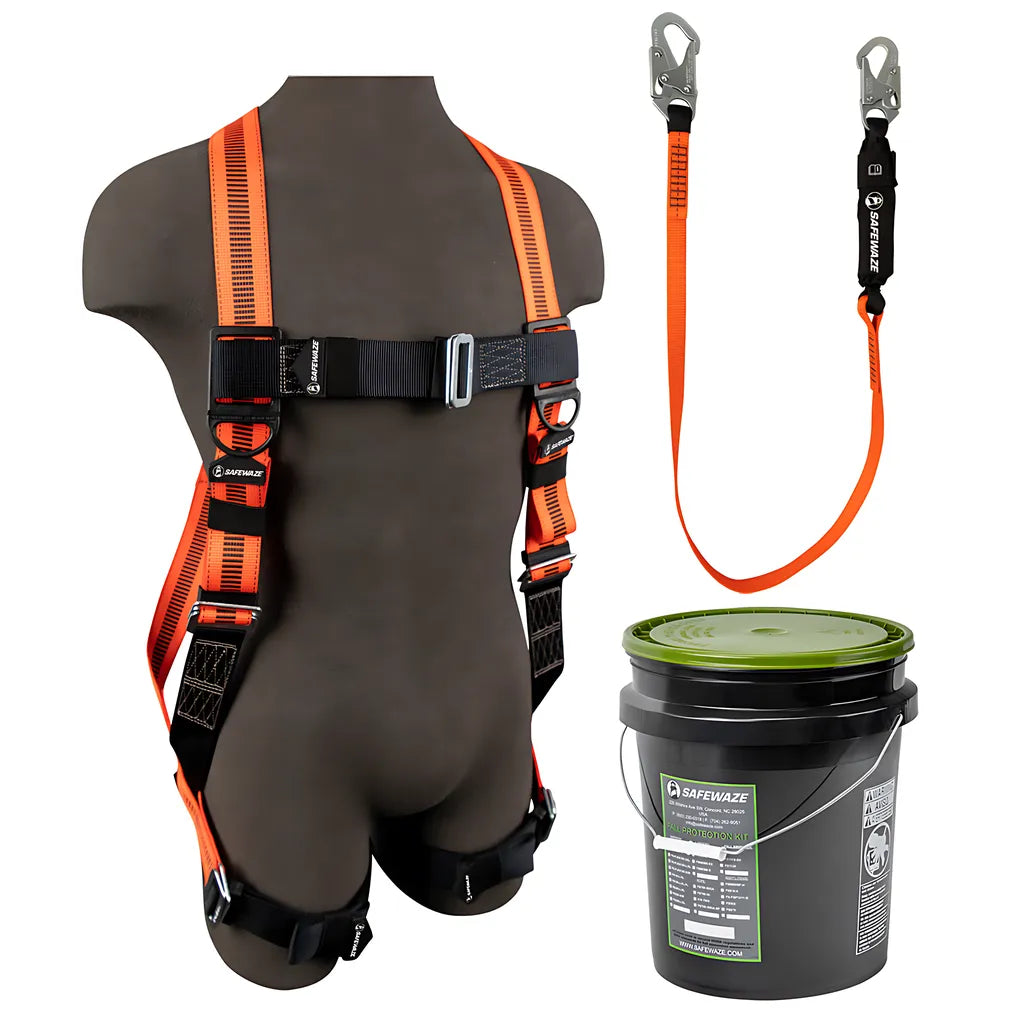 V-Line Bucket Combo: Fs99280-E Harness, Fs88560-E Lanyard 020-3059-7657