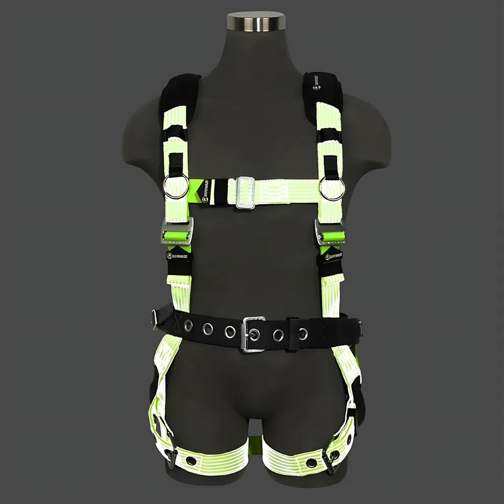 Reflective Full Body Harness: 1D, Mb Chest, Tb Legs, Mining Belt 021-1810-6472