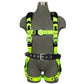 Reflective Full Body Harness: 1D, Mb Chest, Tb Legs, Mining Belt 021-1812-6478