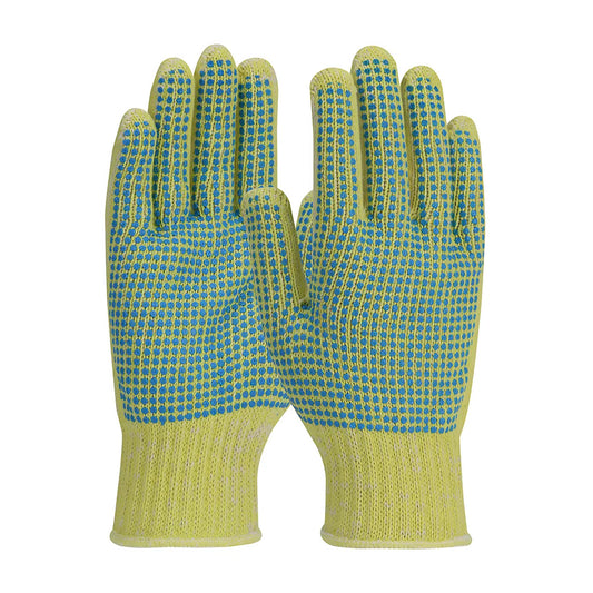 Kut Gard 08-K252/M Seamless Knit Dupont Kevlar / Cotton Plated Glove With Double-Sided Pvc Dot Grip - Medium Weight 08-K252M-7801