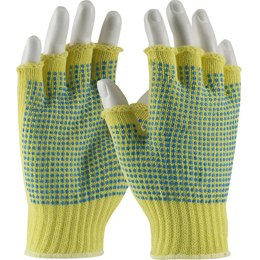 Kut Gard 08-K259Pdd/L Seamless Knit Dupont Kevlar Glove With Double-Sided Pvc Dot Grip - Half-Finger 08-K259PDDL-7800