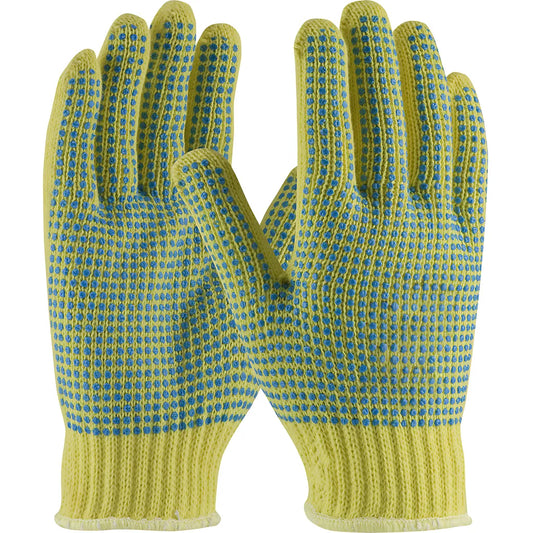 Kut Gard 08-K350Pdd/L Seamless Knit Dupont Kevlar Glove With Double-Sided Pvc Dot Grip - Heavy Weight 08-K350PDDL-7817