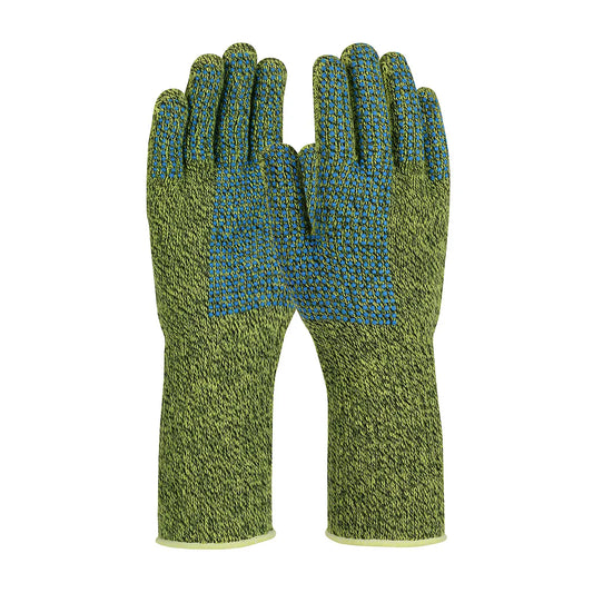 Kut Gard 08-K385/Xl Dupont Kevlar Blended Slabbers Glove With Extended Cuff And Double-Sided Pvc Dot Grip 08-K385XL-7820