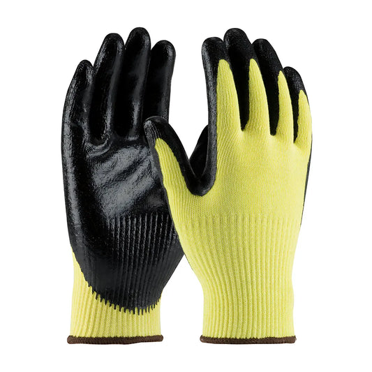 G-Tek 09-K1400/L Seamless Knit Dupont Kevlar Glove With Nitrile Coated Smooth Grip On Palm & Fingers - Medium Weight 09-K1400L-7900