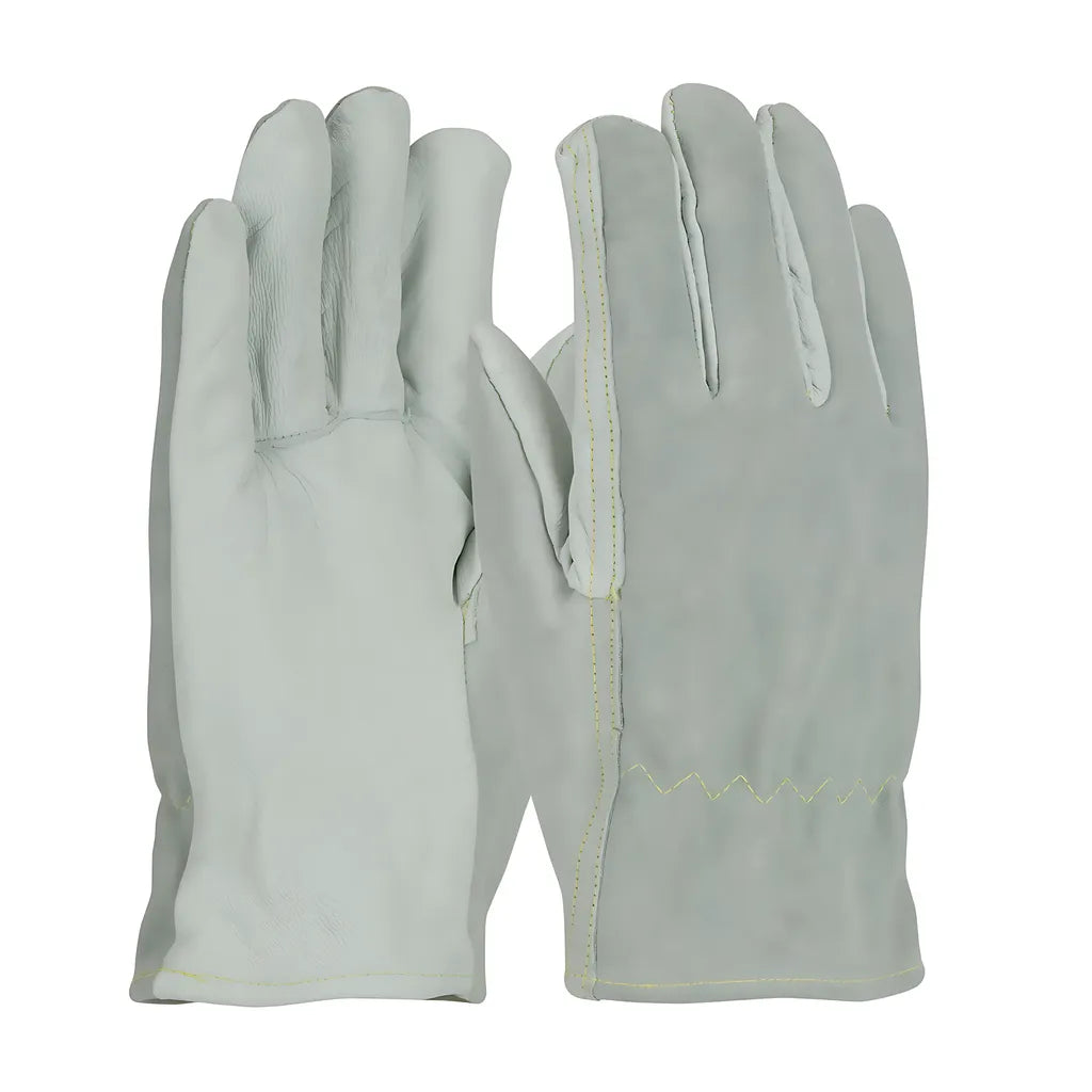 Pip 09-K3720/L Top Grain Goatskin / Split Cowhide Leather Drivers Glove With Kevlar Lining - Straight Thumb 09-K3720L-7968