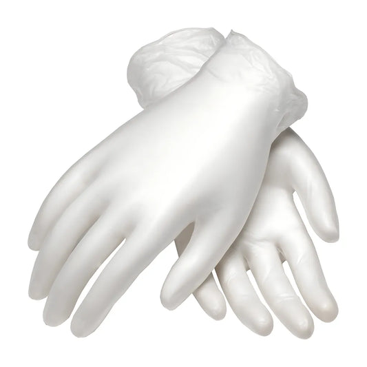 Cleanteam 100-2824/S Single Use Class 100 Cleanroom Vinyl Glove With Finger Textured Grip - 9.5" 100-2824S-7998