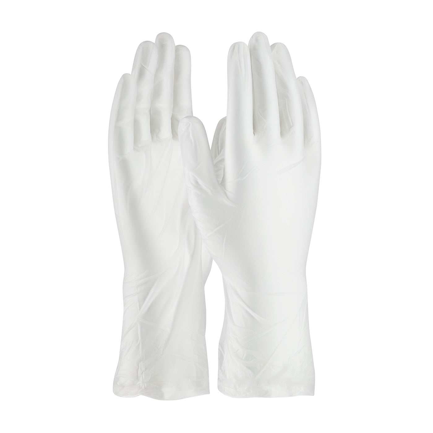 CleanTeam 100-2830/L Single Use Class 100 Cleanroom Vinyl Glove with Finger Textured Grip - 12"