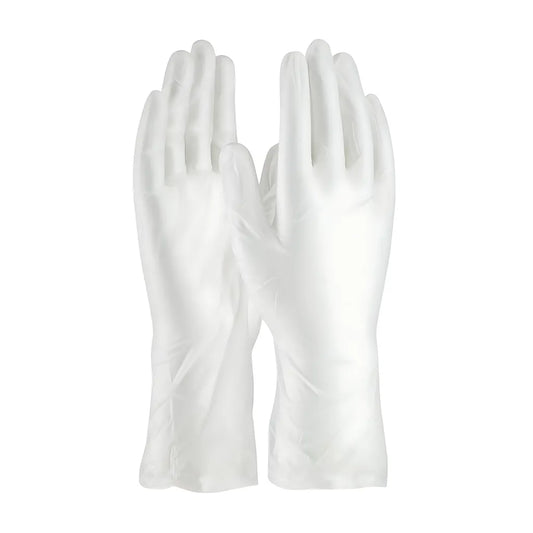 Cleanteam 100-2830/L Single Use Class 100 Cleanroom Vinyl Glove With Finger Textured Grip - 12" 100-2830L-8004