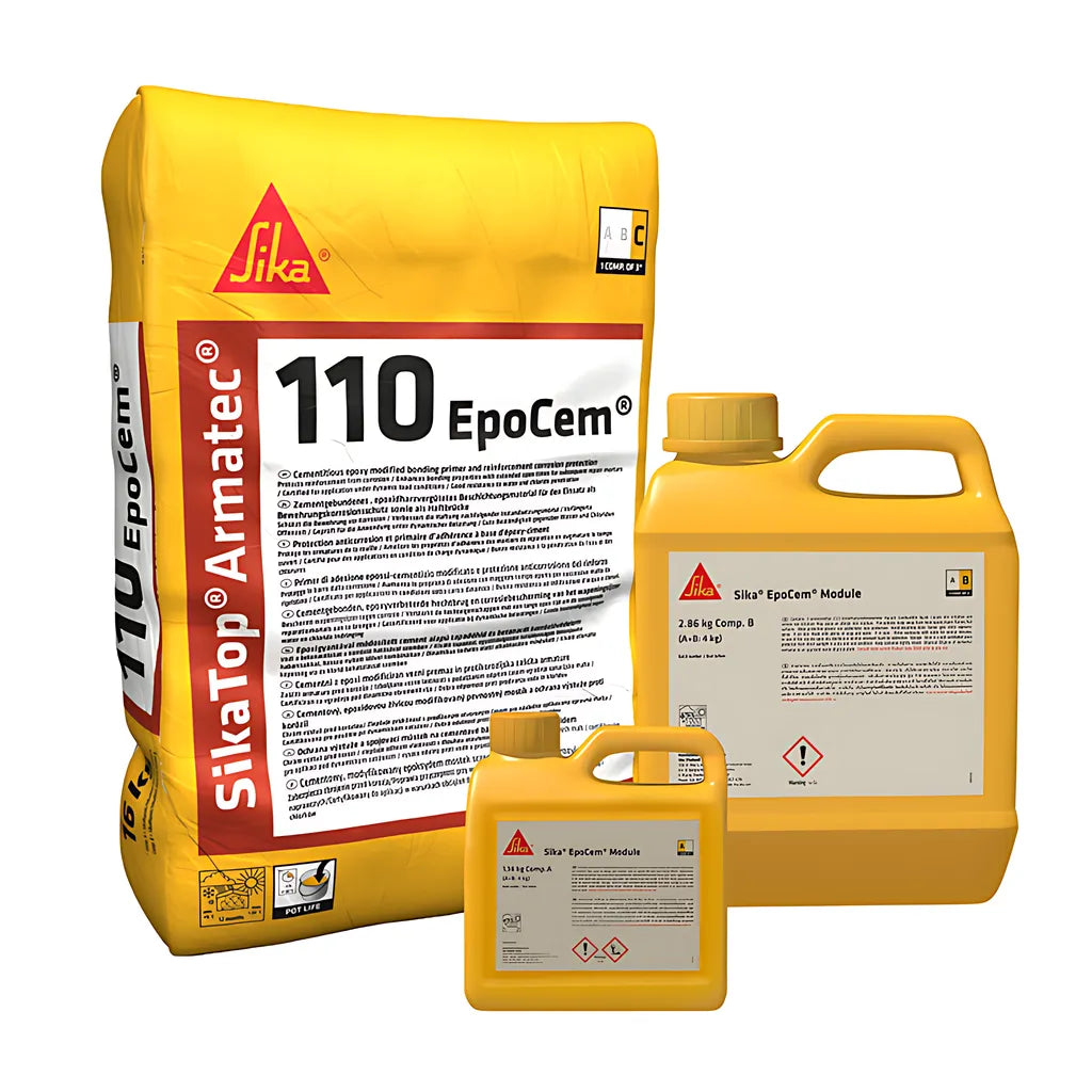 Sika Armatec 110 Epocem - Breathable, Long Pot Life Bonding Agent And Anti-Corrosion Coating