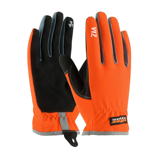 Boss 120-4600/S Synthetic Leather Palm And Hi-Vis Fabric Back - Pvc Grip On Index Finger/Thumb 120-4600S-8266