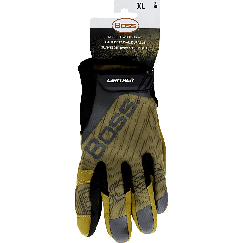 Boss 120-Ml1360T/S Premium Pigskin Leather Palm With Mesh Fabric Back 120-ML1360TS-8351