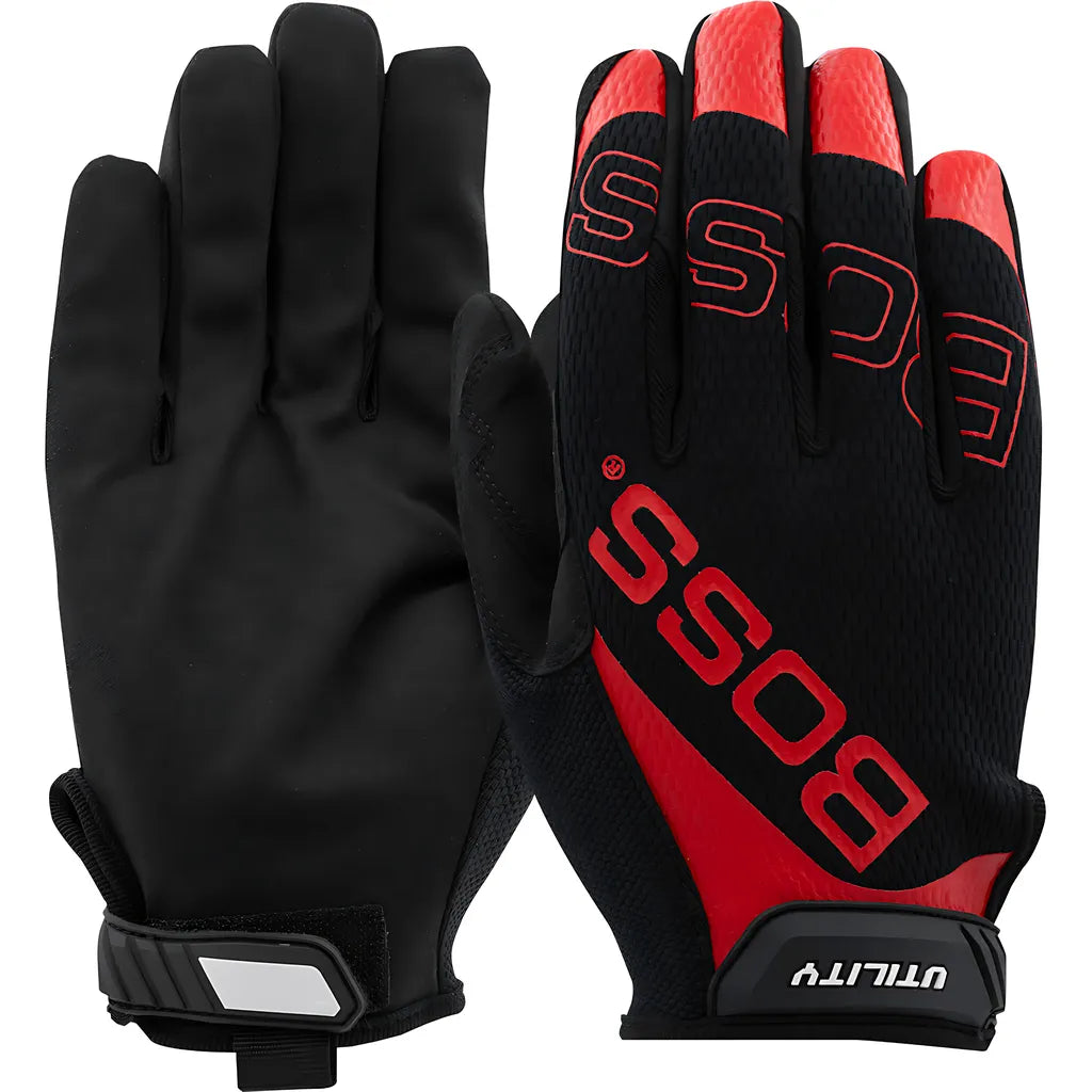 Boss 120-Mu1210T/M Synthetic Microfiber Palm With Mesh Fabric Back 120-MU1210TM-8387