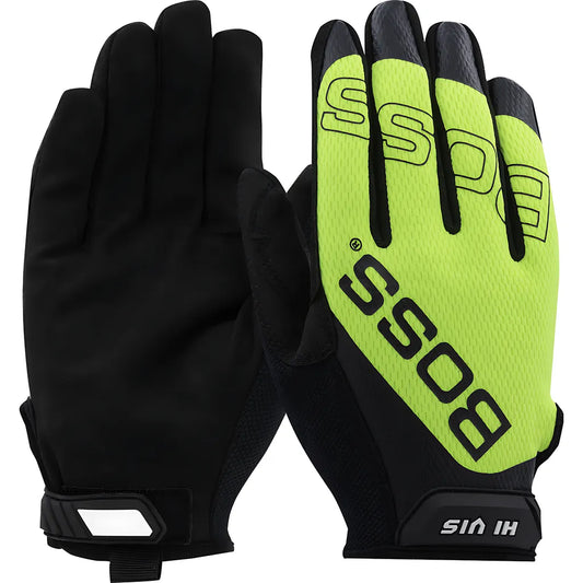 Boss 120-Mv1230T/Xl Synthetic Microfiber Palm With Hi-Vis Mesh Fabric Back 120-MV1230TXL-8411