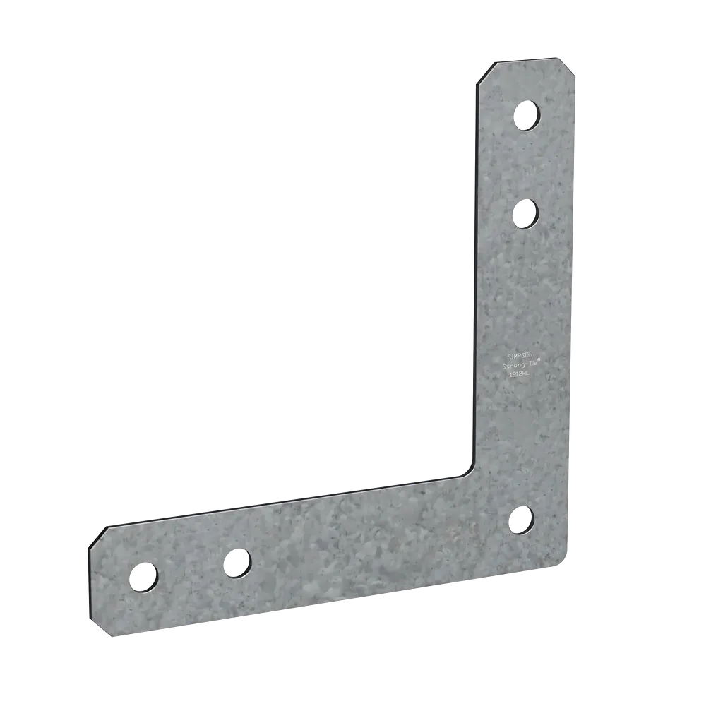 Hl 12 In. X 12 In. 7-Gauge Galvanized Heavy L Strap (Pack Of 5)-1212HL-SP3890-4200