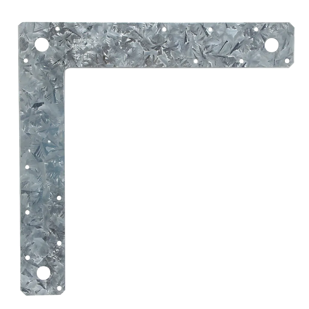 12 In. X 12 In. 14-Gauge Galvanized L Strap (Pack Of 10)-1212L-SP100-194