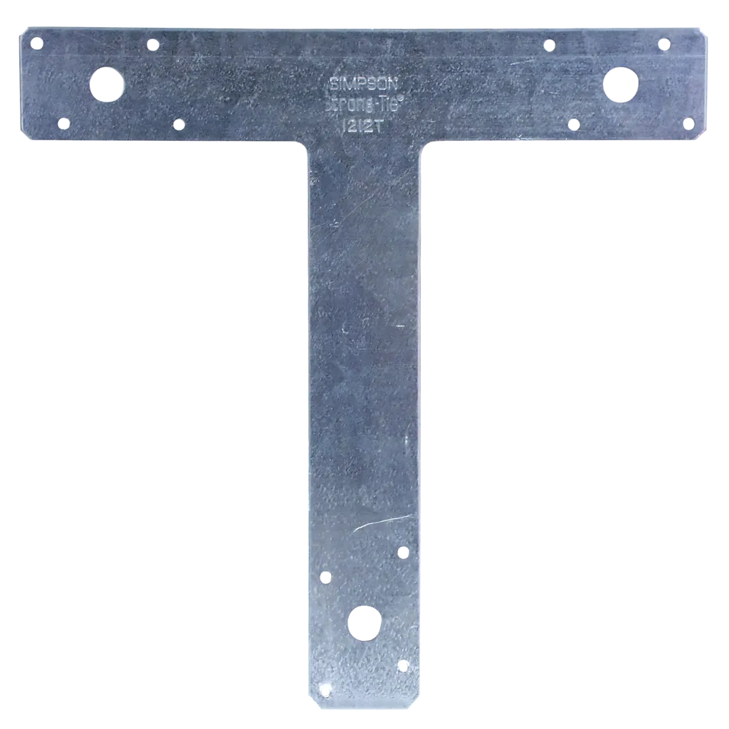 12 In. X 12 In. 14-Gauge Galvanized T Strap (Pack Of 10)-1212T-R-SP3499-3786