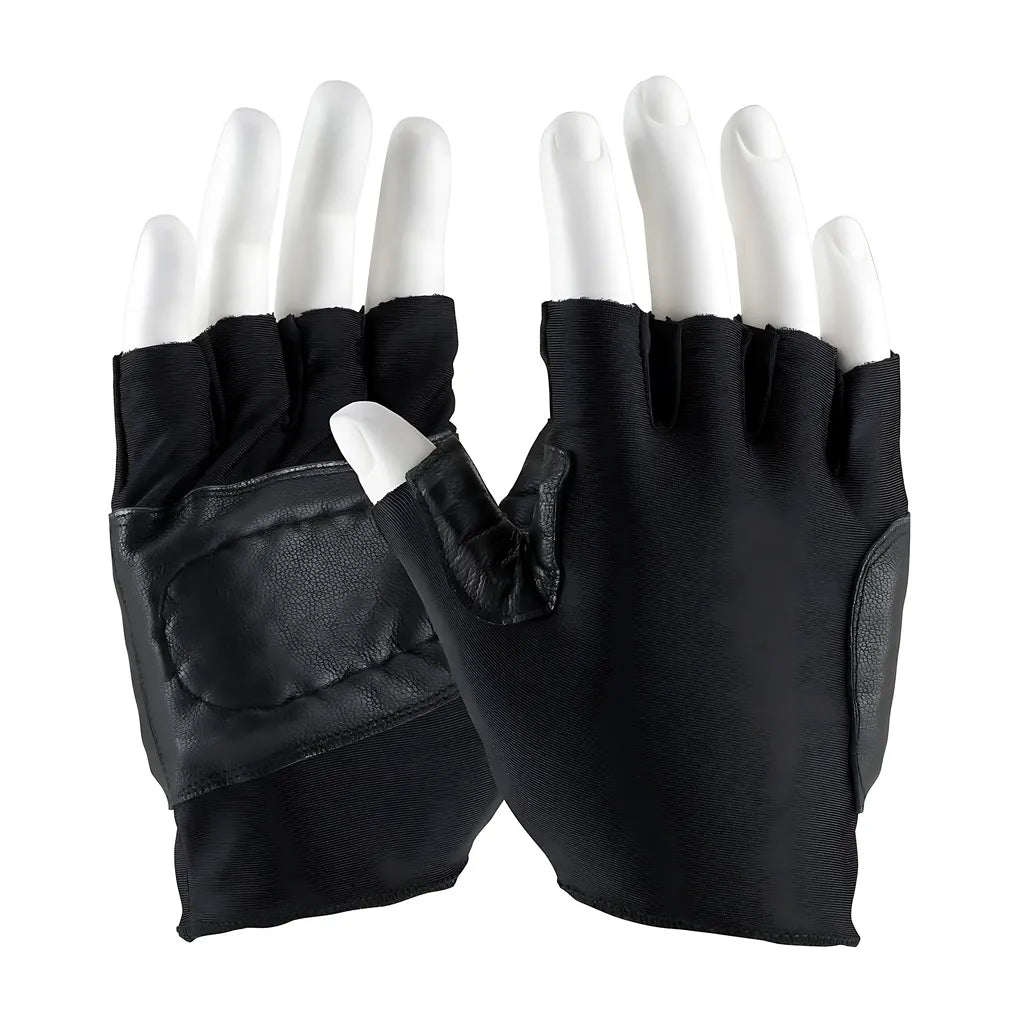 Maximum Safety 122-Av71/L Goatskin Leather Palm & Thumb With Anti-Vibration & Shock Absorbing Pad - Slip-On Cuff 122-AV71L-8431