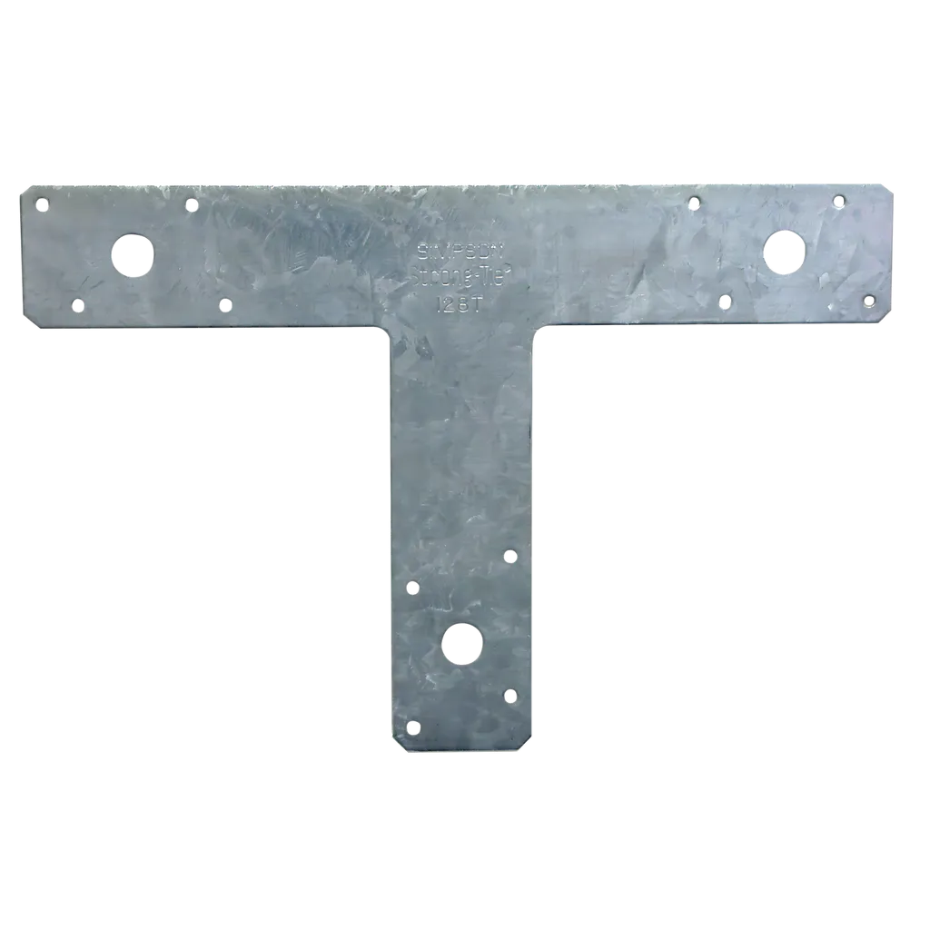 12 In. X 8 In. 14-Gauge Galvanized T Strap (Pack Of 10)-128T-R-SP3697-3991
