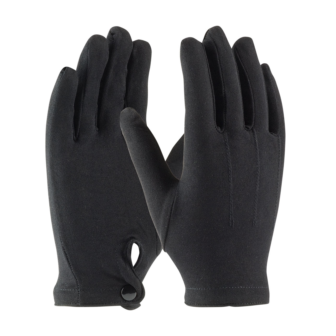 Century Glove 130-650BM 100% Stretch Nylon Dress Glove with Raised Stitching on Back - Snap Closure