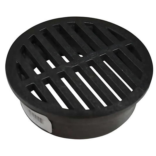 4" Round Grate - Black