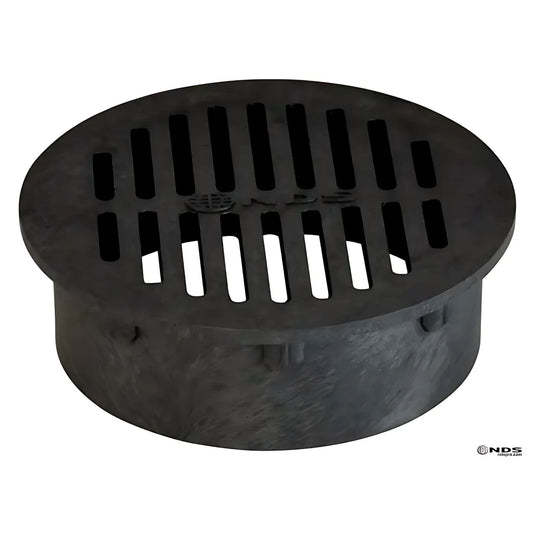 6" Round Grate - Black