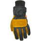 Caiman 1352-4 Premium Cowhide Leather Palm Glove With Wind Resistant Fabric Back - Heatrac Insulation 1352-4-8525