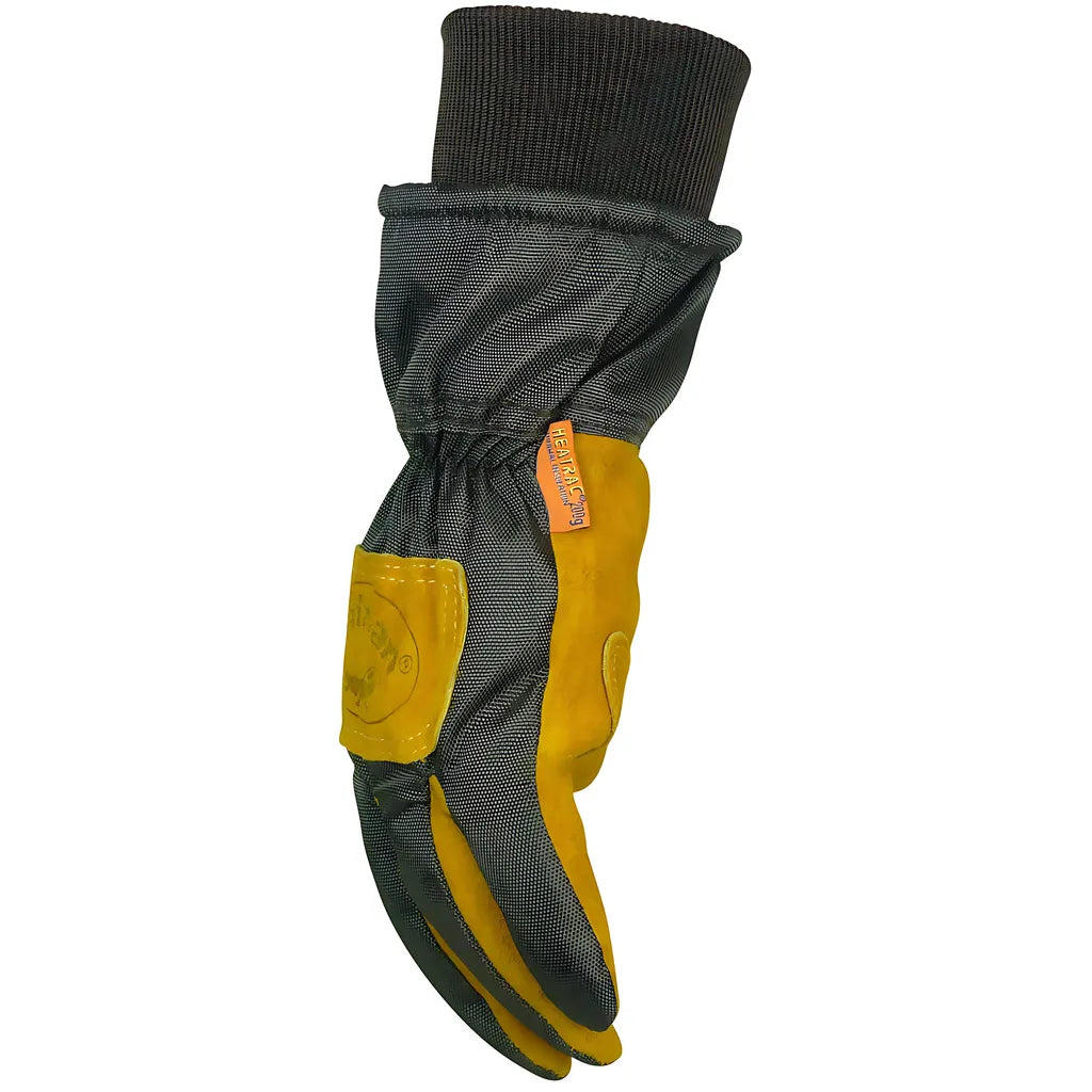 Caiman 1352-4 Premium Cowhide Leather Palm Glove With Wind Resistant Fabric Back - Heatrac Insulation 1352-4-8528