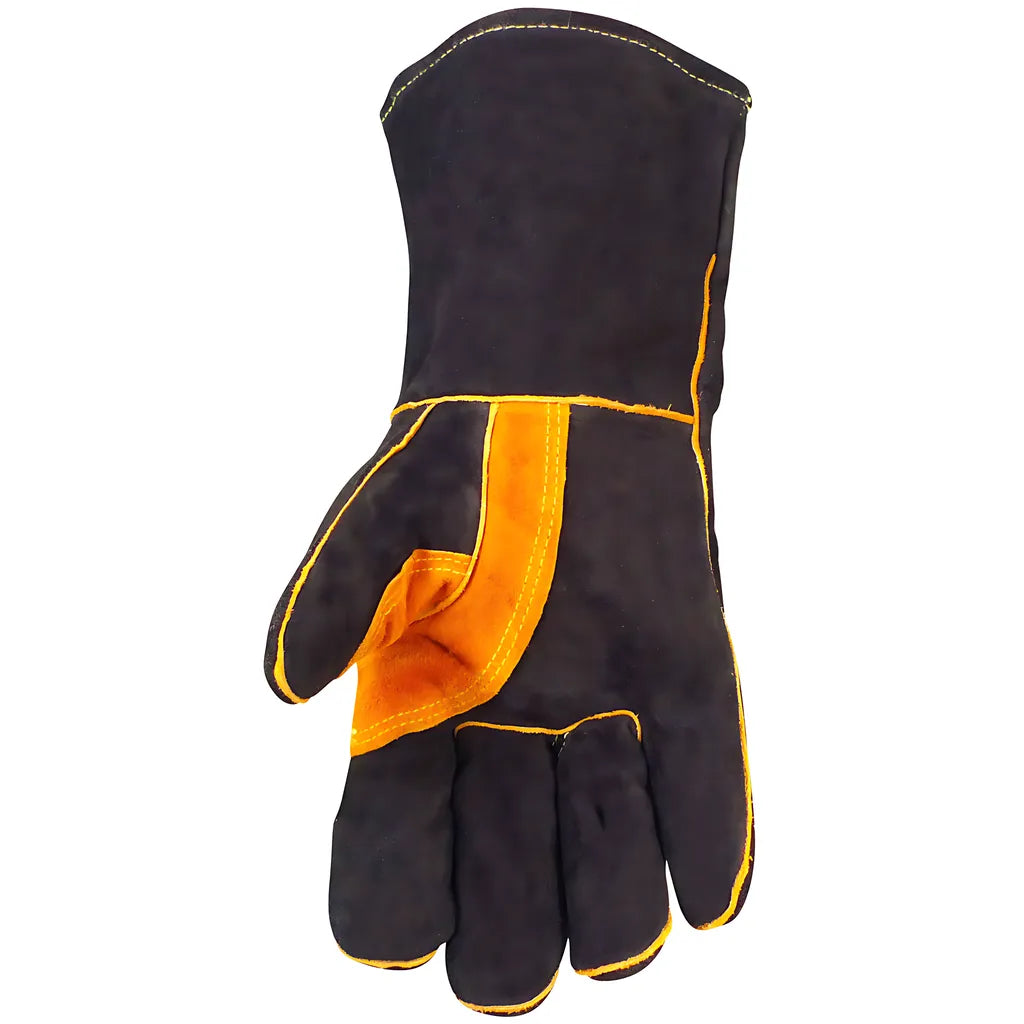 Caiman 1448 Premium Split Cowhide Leather Welder'S Glove With Foam Lining And Aluminized Insulation 1448-8624