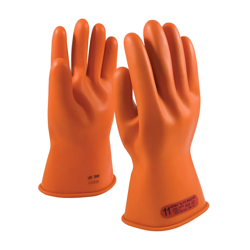 Novax 147-0-11/10 Class 0 Rubber Insulating Glove With Straight Cuff - 11" 147-0-1110-8634