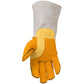 Caiman 1485-4 Elk Skin Mig/Stick Welder'S Glove With An Unlined Palm And Fr Wool Lined Back 1485-4-8706