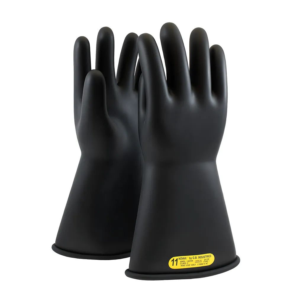 Novax 150-2-14/10 Class 2 Rubber Insulating Glove With Straight Cuff - 14" 150-2-1410-8790