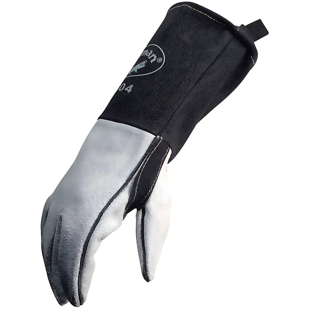 Caiman 1504-1 Premium Split Cowhide Mig/Stick Welder'S Glove With Fr Cotton Cuff 1504-1-8800