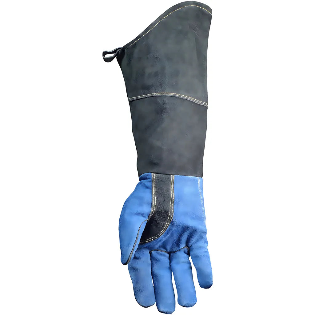 Caiman 1508 Premium Split Cowhide Mig/Stick Welder'S Glove With Fleece Lining And Scalloped Cuff - 18" Length 1508-8812