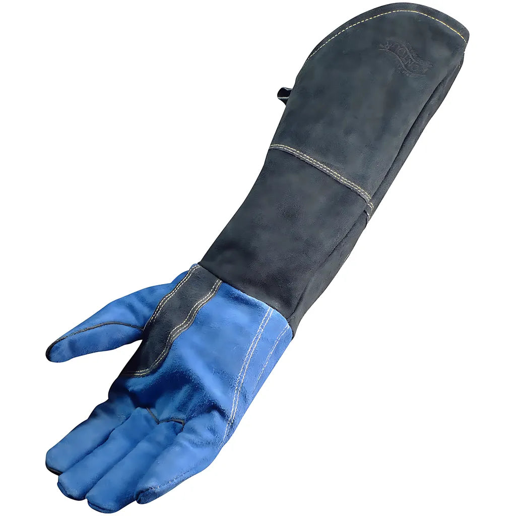 Caiman 1508 Premium Split Cowhide Mig/Stick Welder'S Glove With Fleece Lining And Scalloped Cuff - 18" Length 1508-8814