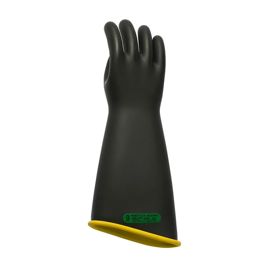 Novax 151-3-18/10 Class 3 Rubber Insulating Glove With Contour Cuff - 18" 151-3-1810-8857