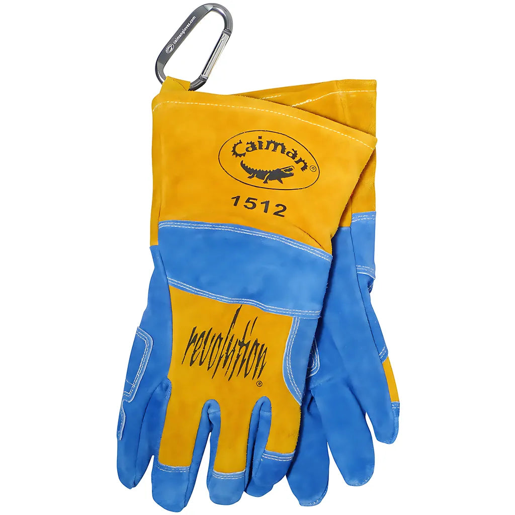 Caiman 1512 Premium Split Cowhide Mig/Stick Welder'S Glove With Wool Lining 1512-8847