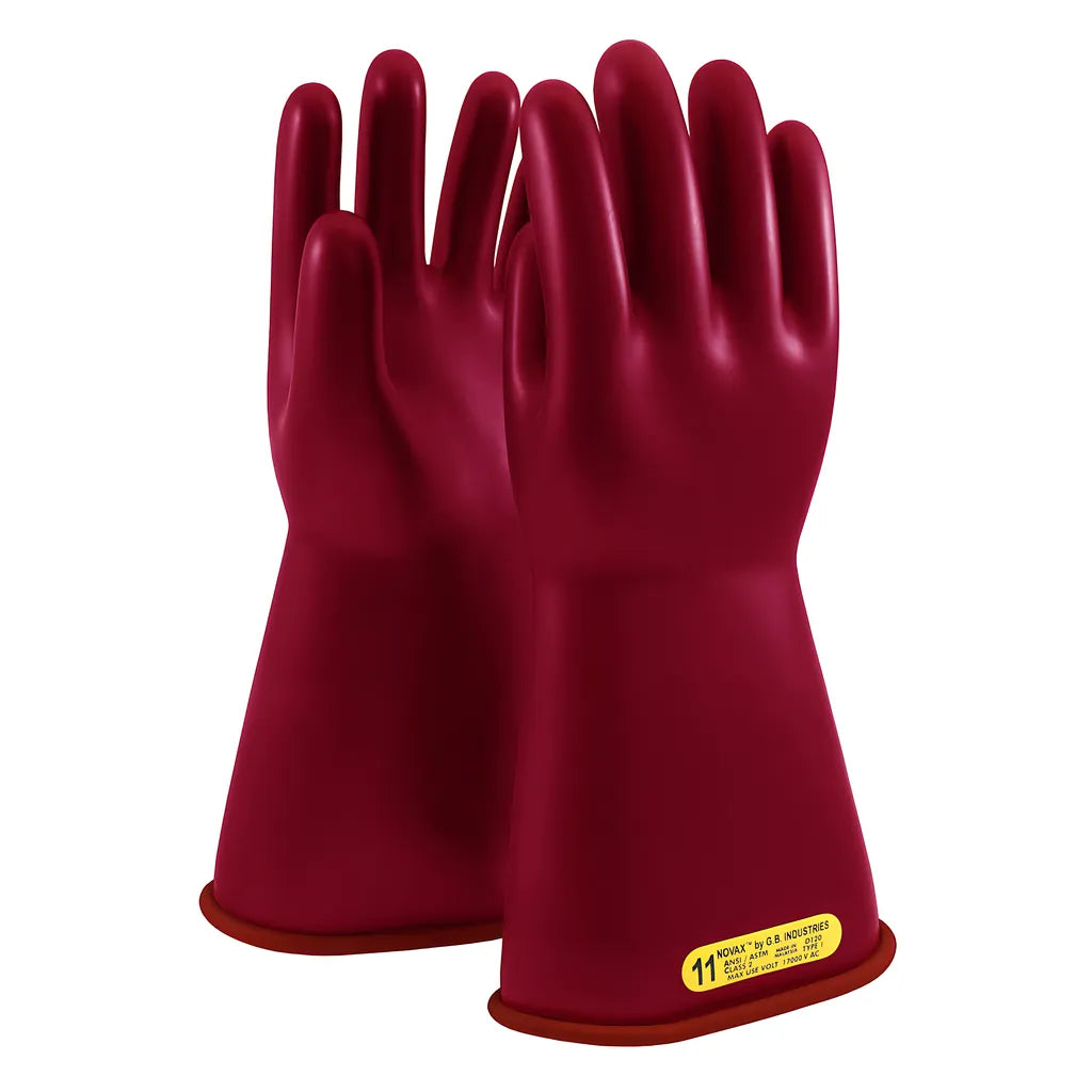 Novax 153-2-14/10 Class 2 Rubber Insulating Glove With Straight Cuff - 14" 153-2-1410-8991