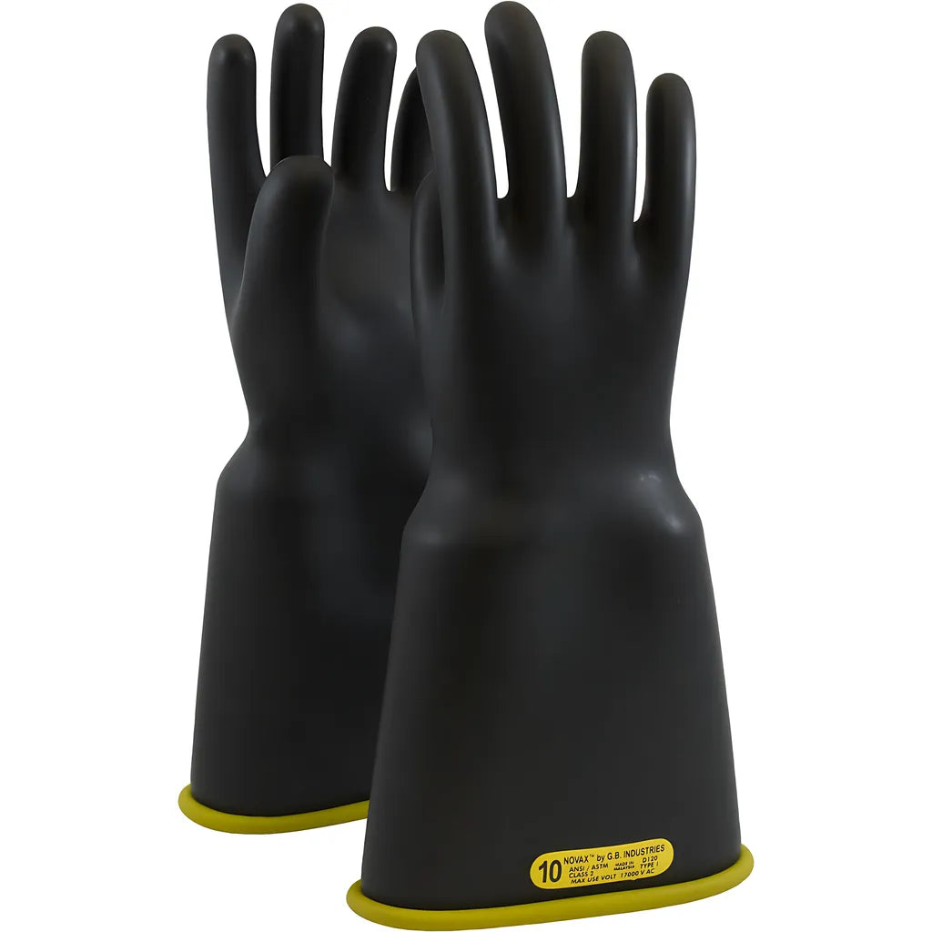 Novax 154-2-14/10 Class 2 Rubber Insulating Glove With Bell Cuff - 14" 154-2-1410-9037