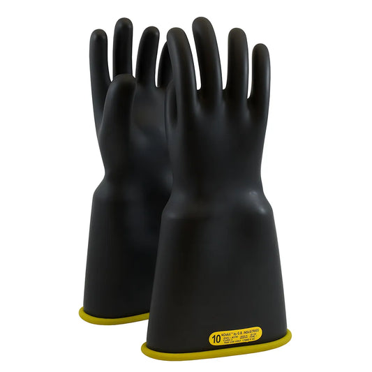 Novax 154-2-18/10.5 Class 2 Rubber Insulating Glove With Bell Cuff - 18" 154-2-1810.5-9056